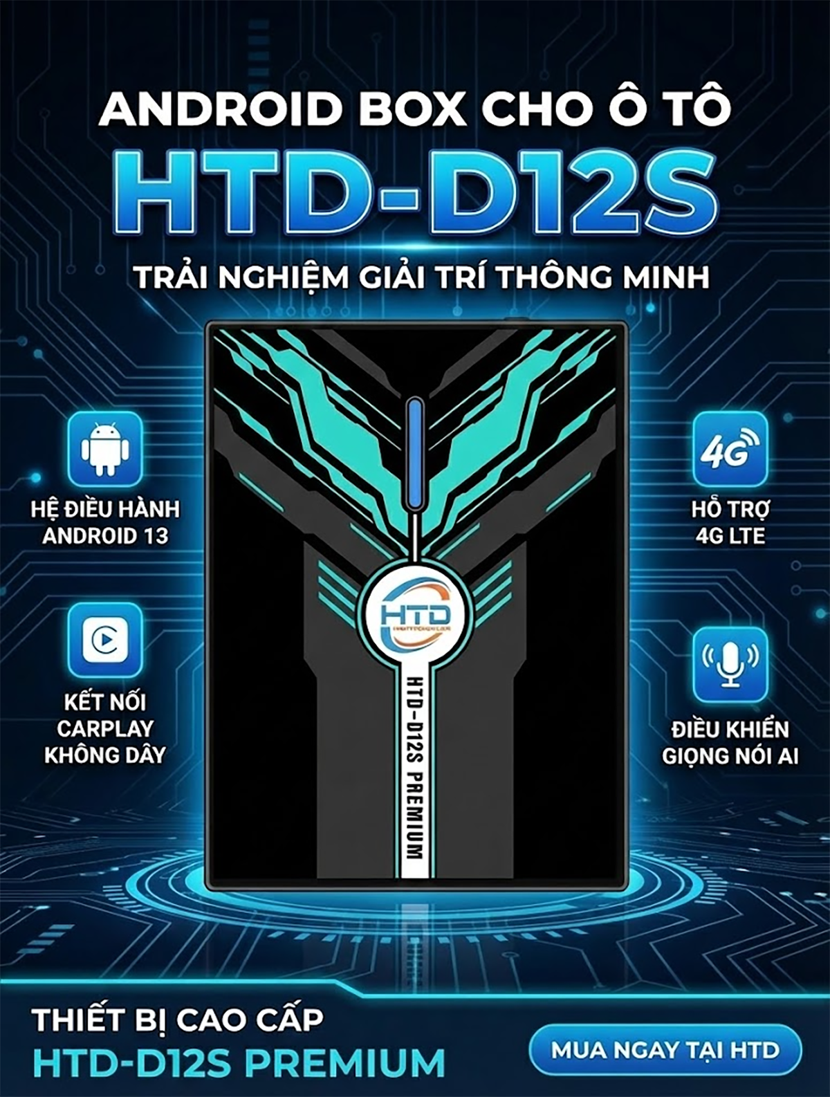 Android Box cho Hyundai Tucson – thiết kế hiện đại, biến màn hình zin thành smart chỉ trong vài giây