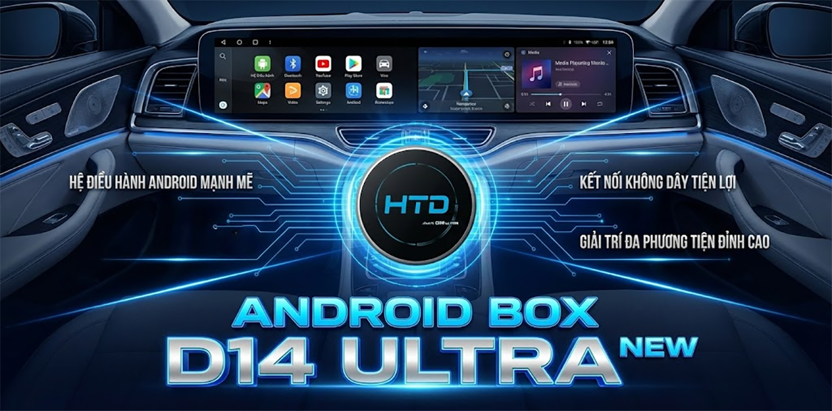 Android Box cho Mercedes A250 biến màn hình thành trung tâm công nghệ