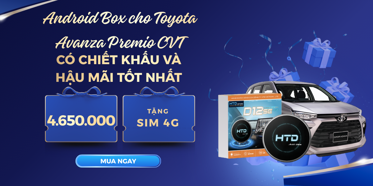 Android Box cho Toyota Avanza Premio CVT có chiết khấu và hậu mãi tốt nhất