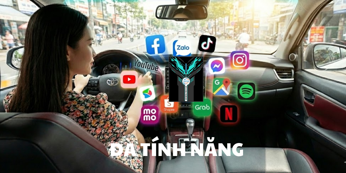 Android Box cho Toyota Fortuner 2.7AT đầu tư công nghệ hiện đại