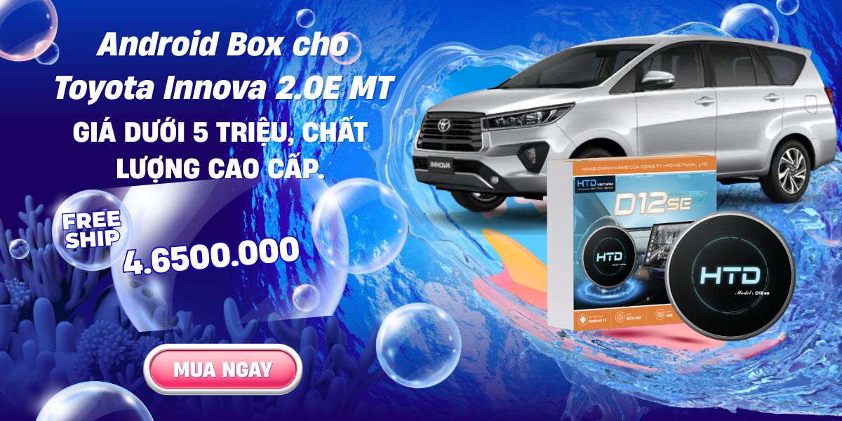 Android Box cho Toyota Innova 2.0E MT giá dưới 5 triệu, chất lượng cao cấp.