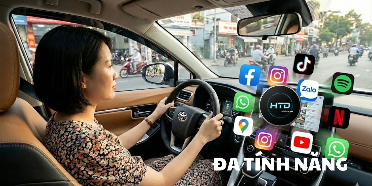 Android Box cho Toyota Innova 2.0V AT độc quyền tại Việt Nam