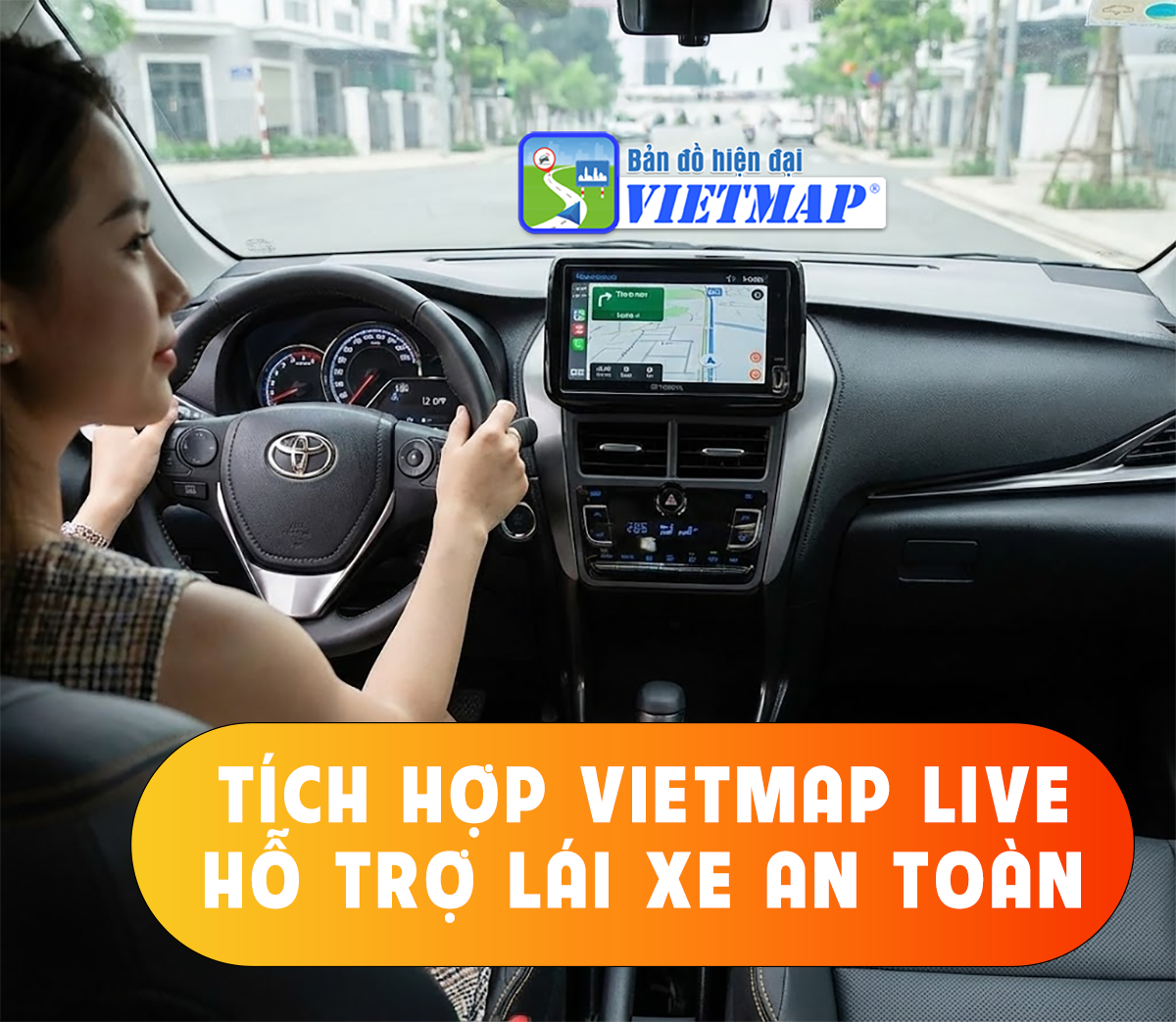 Android Box cho Toyota Vios G CVT tích hợp Bluetooth và GPS ổn định