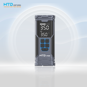 Bơm điện mini P25 vừa bơm xe vừa sạc điện thoại