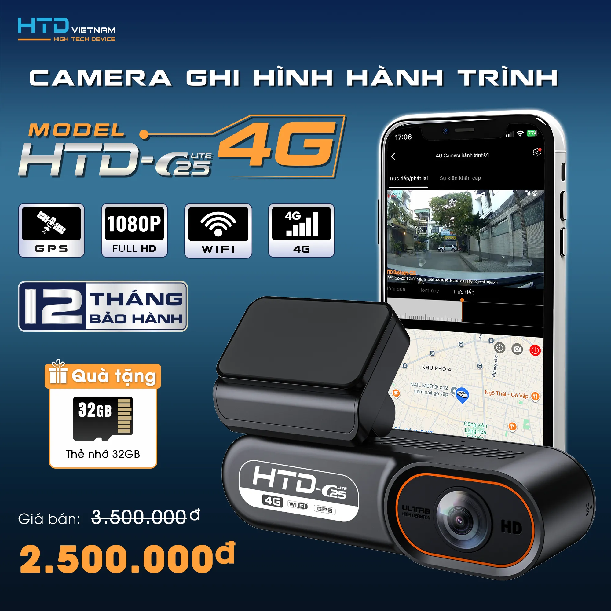 camera hành trình theo dõi từ xa C25-4G