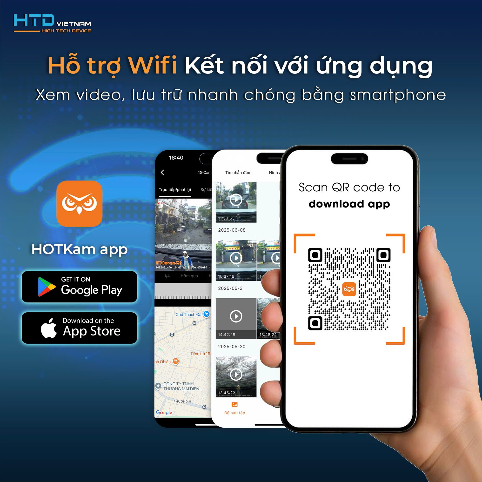HTD C25 4G: Camera hành trình giám sát từ xa – Quản lý xe từ xa chỉ với 1 app