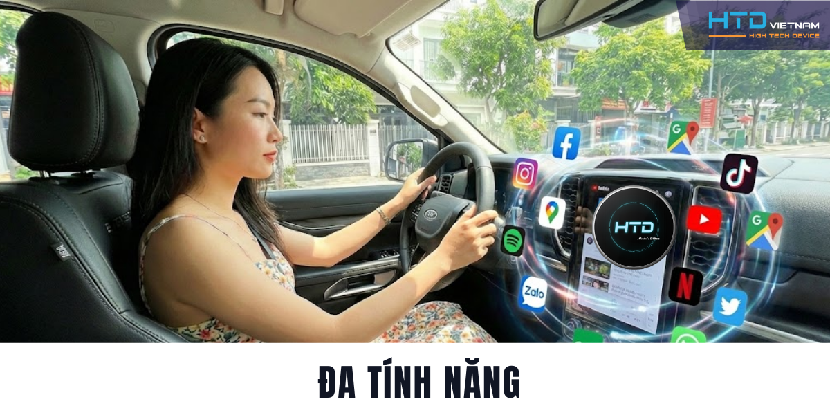 Android Box cho Ford Everest – mở khóa tính năng giải trí trên màn hình nguyên bản