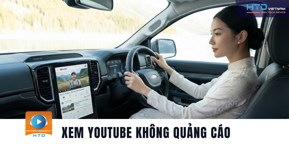 Android Box cho Ford Ranger tích hợp bản đồ, nhạc online cực nhạy