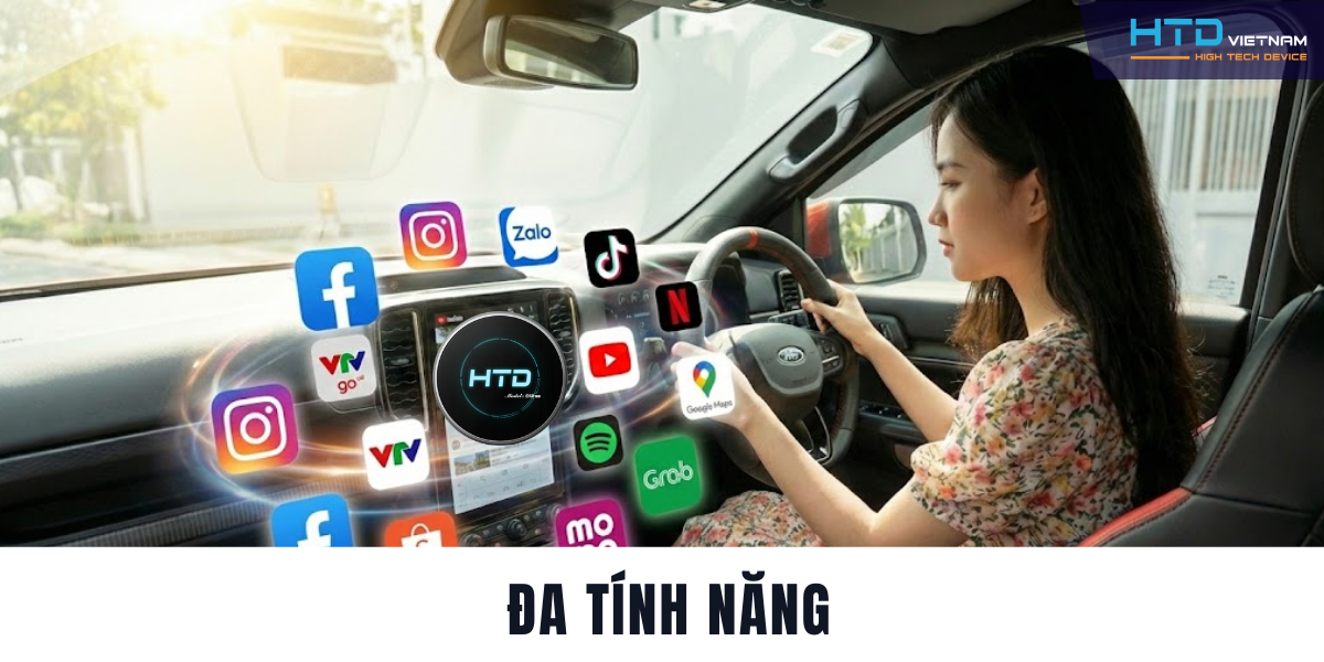 Android Box cho Ford Ranger Raptor chuẩn phong cách offroad hiện đại