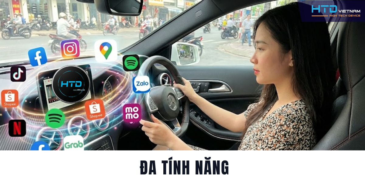 Android Box cho Mercedes A250 biến màn hình thành trung tâm công nghệ