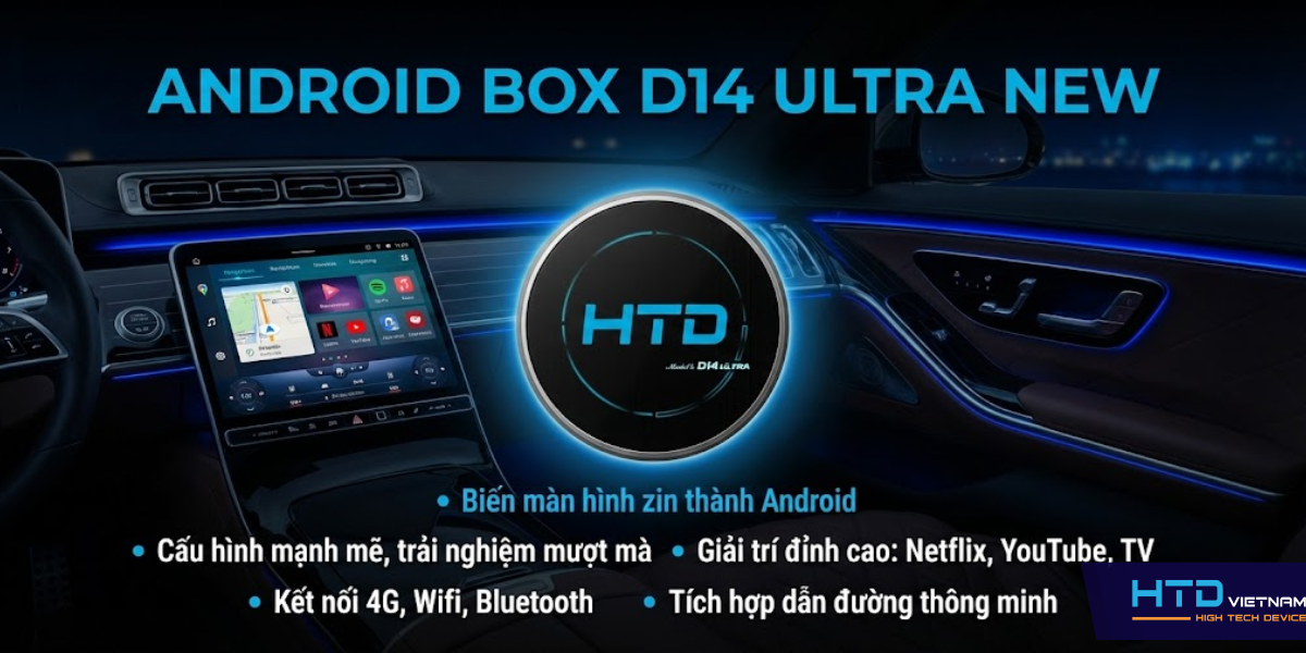 Android Box cho Mercedes S400 mở rộng tiện nghi cho sedan cao cấp