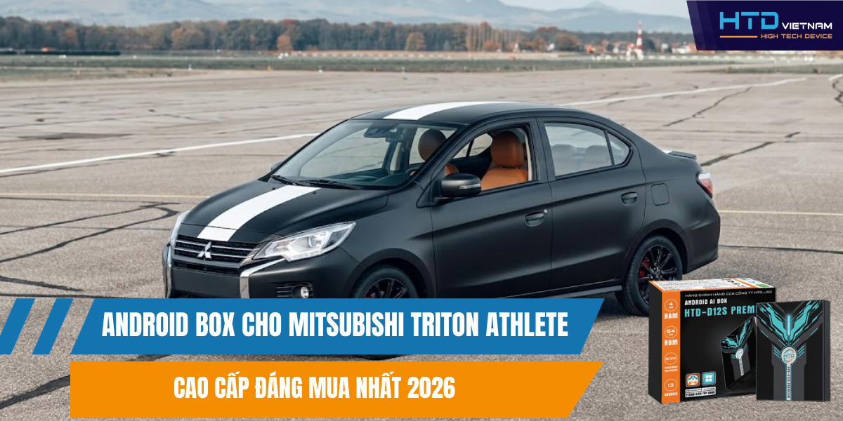 Android Box cho Mitsubishi Attrage Hỗ Trợ SIM 4G, Điều Khiển Giọng Nói Hiện Đại
