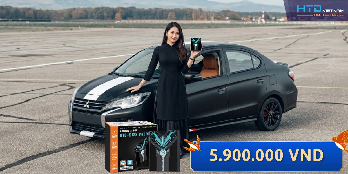 Android Box cho Mitsubishi Attrage Hỗ Trợ SIM 4G, Điều Khiển Giọng Nói Hiện Đại