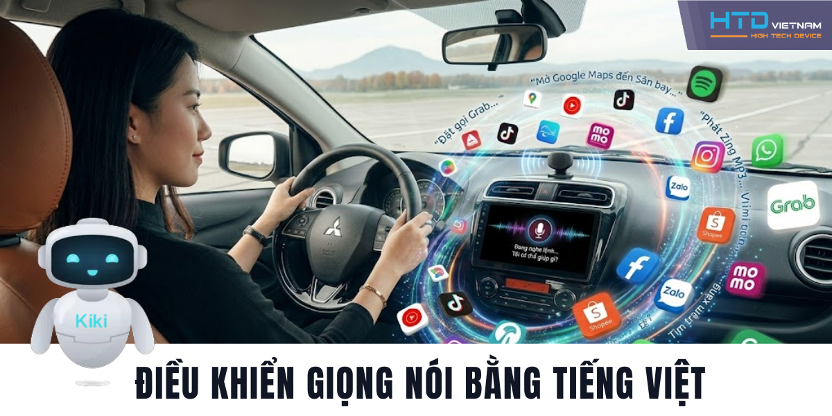 Android Box cho Mitsubishi Attrage Hỗ Trợ SIM 4G, Điều Khiển Giọng Nói Hiện Đại