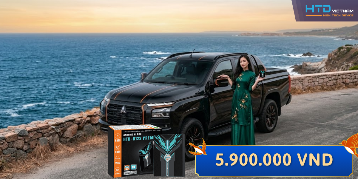 Android Box cho Mitsubishi Triton Premium xem camera và bản đồ cùng lúc