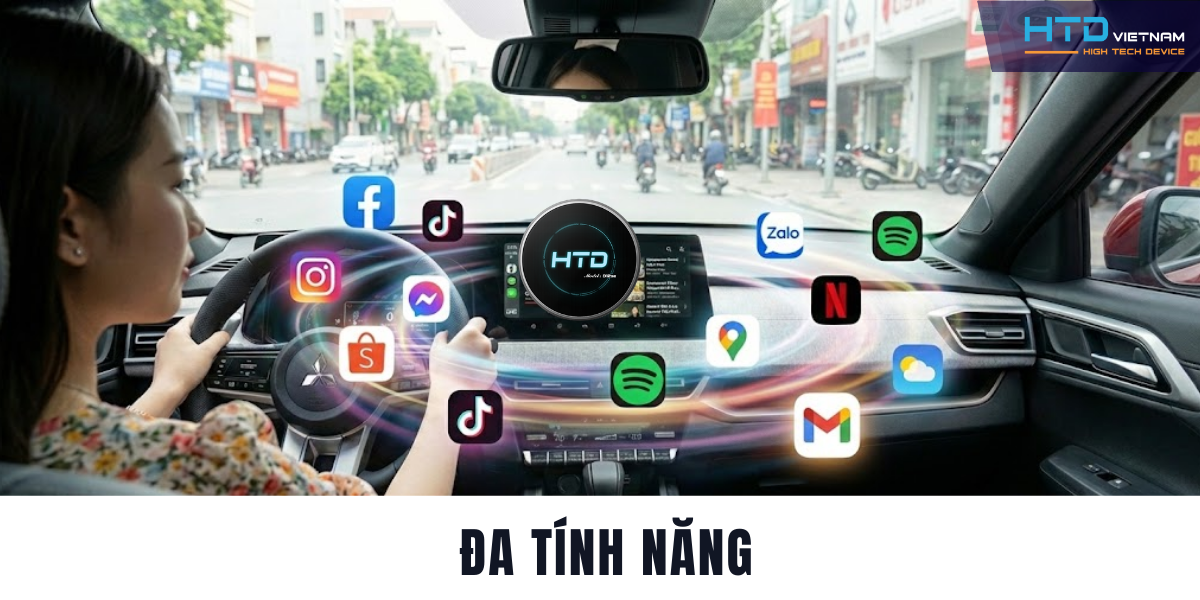 Android Box cho Mitsubishi Xforce Ultimate trải nghiệm như màn Android rời