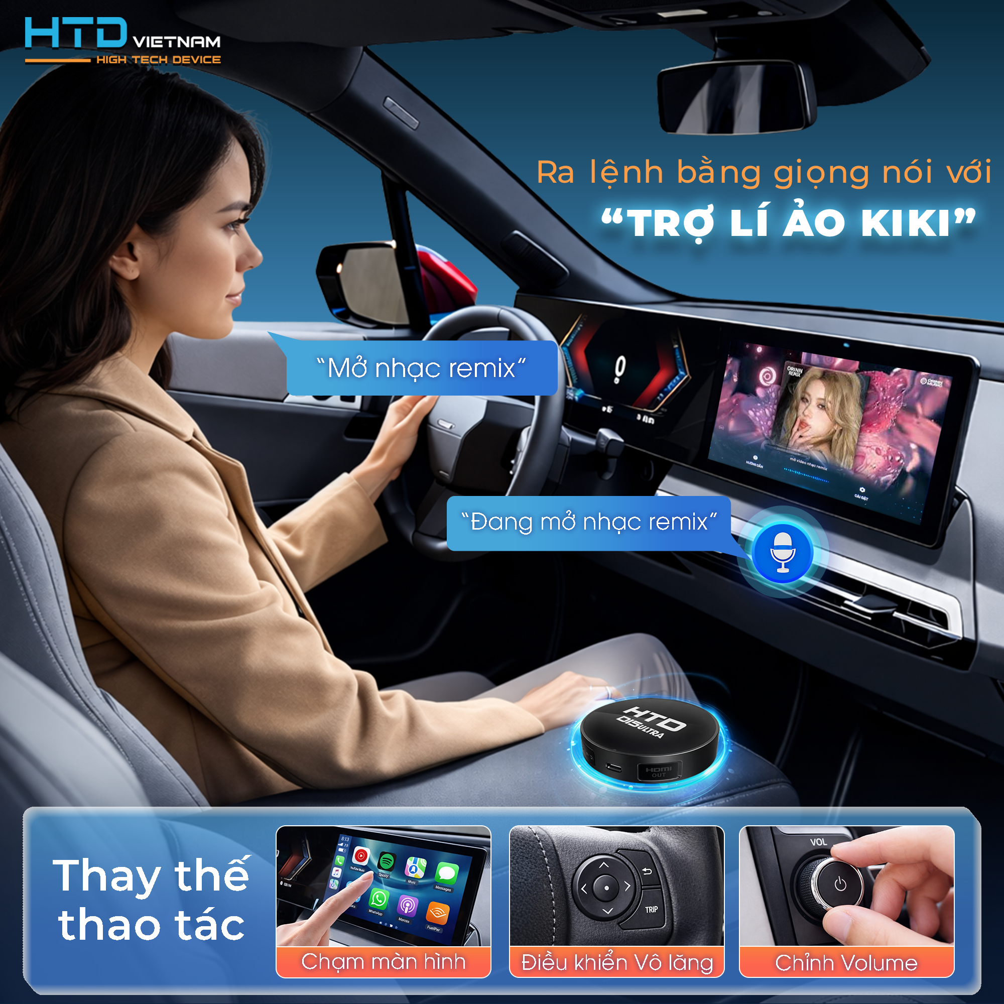 Android Box D15 Ultra công nghệ cao cấp nhất 2026: Giải trí đa phương tiện ngay trên xe