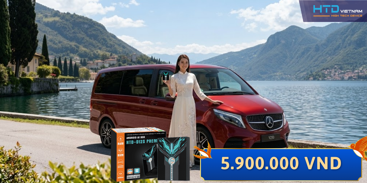 Android Box cho Mercedes V250 AMG nâng tầm tiện nghi cho MPV thể thao