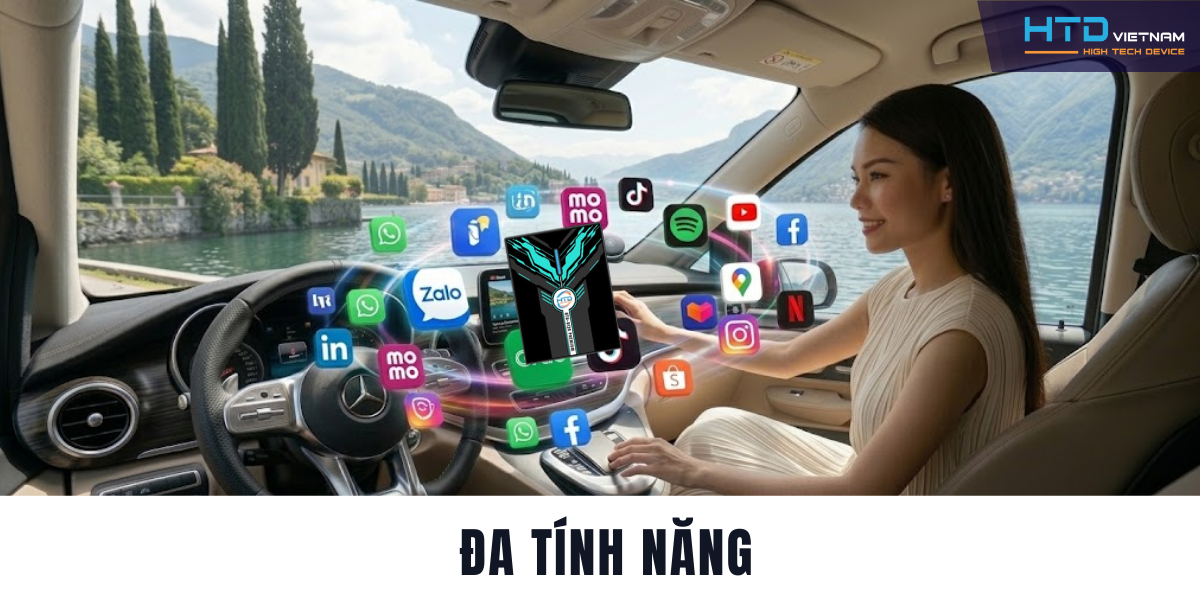 Android Box cho Mercedes V250 AMG nâng tầm tiện nghi cho MPV thể thao