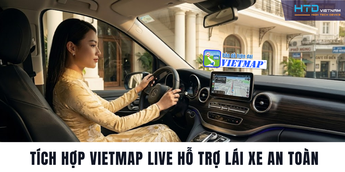 Android Box cho Mercedes V 250 Luxury giải trí cao cấp cho xe gia đình