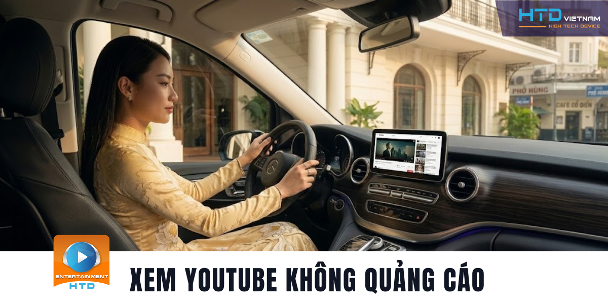 Android Box cho Mercedes V 250 Luxury giải trí cao cấp cho xe gia đình