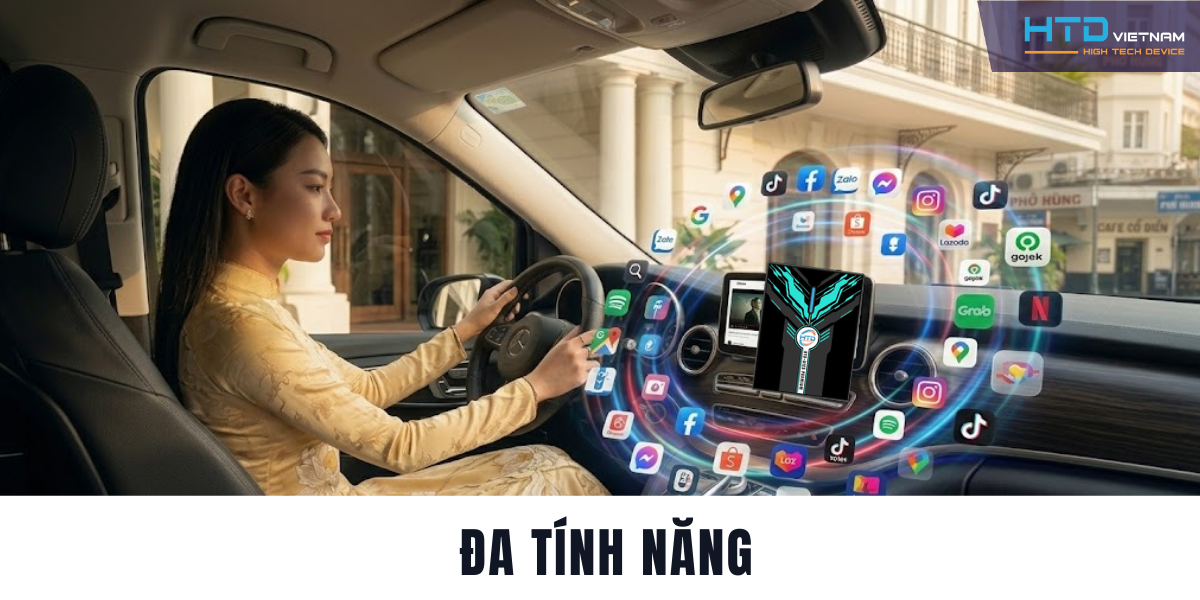 Android Box cho Mercedes V 250 Luxury giải trí cao cấp cho xe gia đình