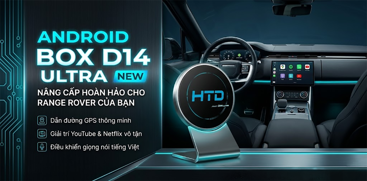 Android Box cho Range Rover Sport Dynamic SE giúp xe thông minh hơn chỉ trong vài phút