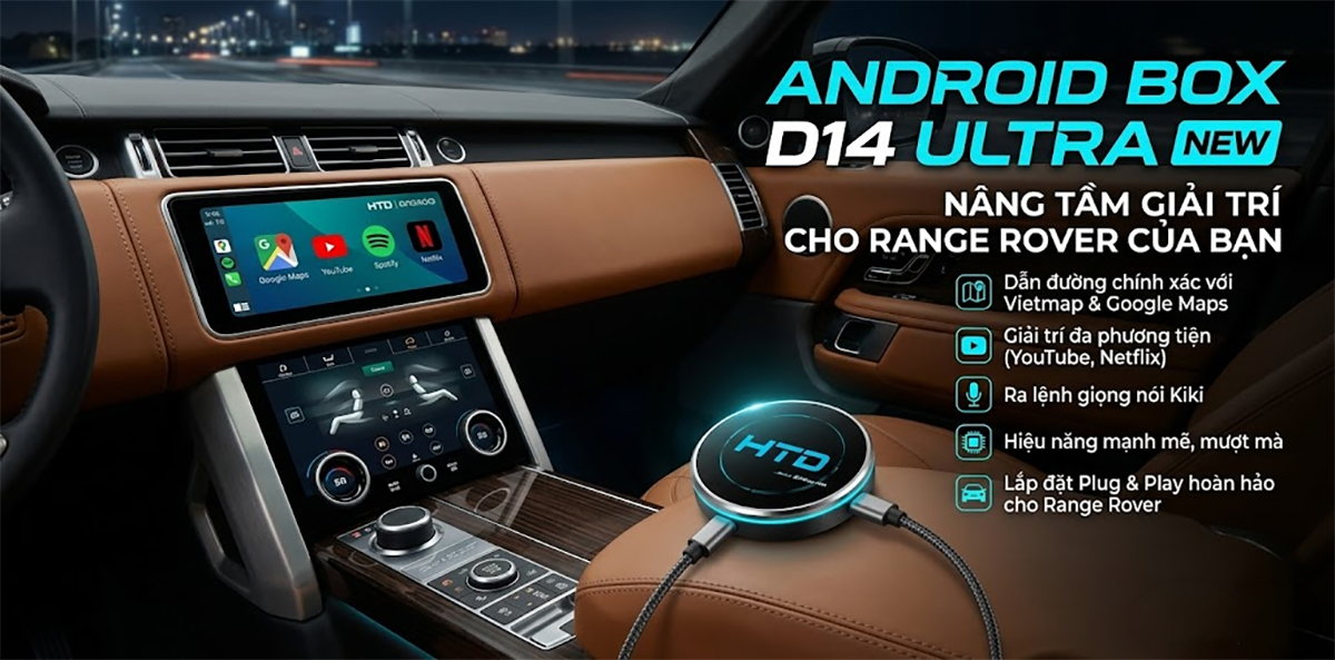 Biến màn hình nguyên bản thành Smart Car với Android Box cho Range Rover Autobiography