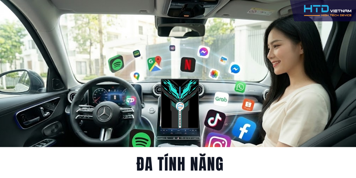 Trải nghiệm giải trí chuẩn xe sang với Android Box cho Mercedes mới nhất 2026