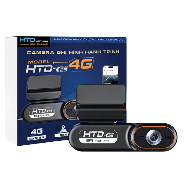 HTD C25 4G: Camera hành trình giám sát từ xa – Quản lý xe từ xa chỉ với 1 app