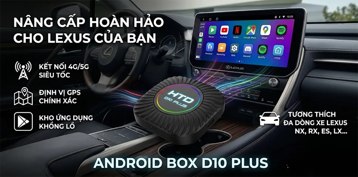 android box cho ô tô: d10 plus