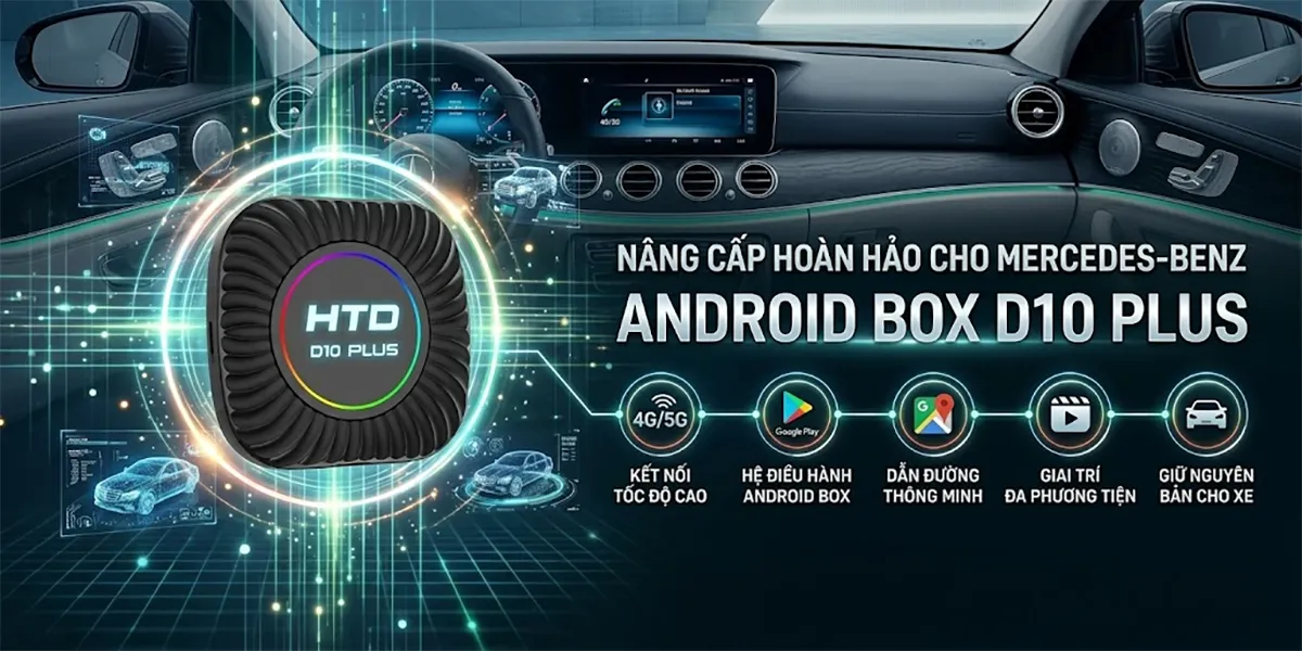 D10 Plus Android Box cho mọi ô tô 