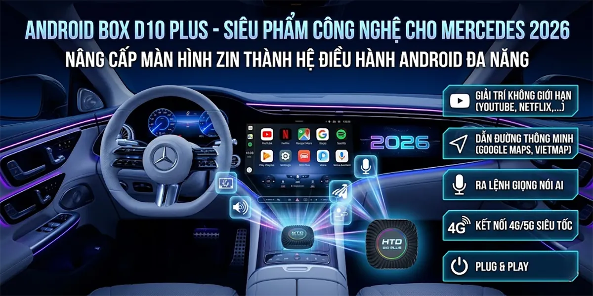 android box d10 plus cho ô tô mới nhất 2026