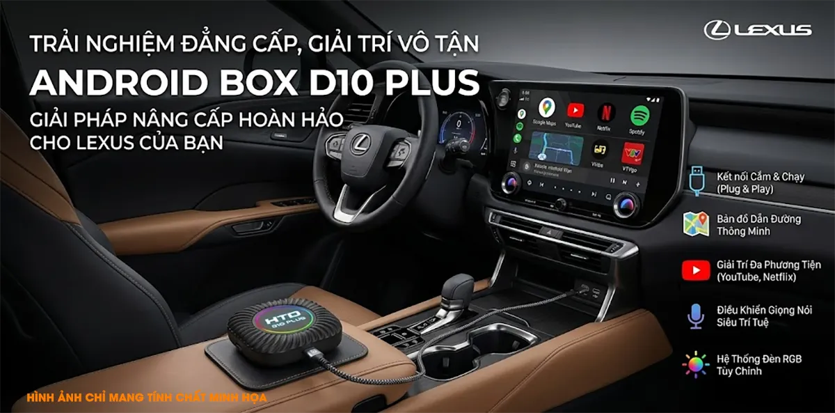 Android Box D10 Plus Cho Lexus LX 600 Urban 