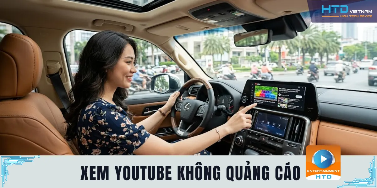 Android Box Cho Lexus LX 600 Urban xem youtube không quảng cáo
