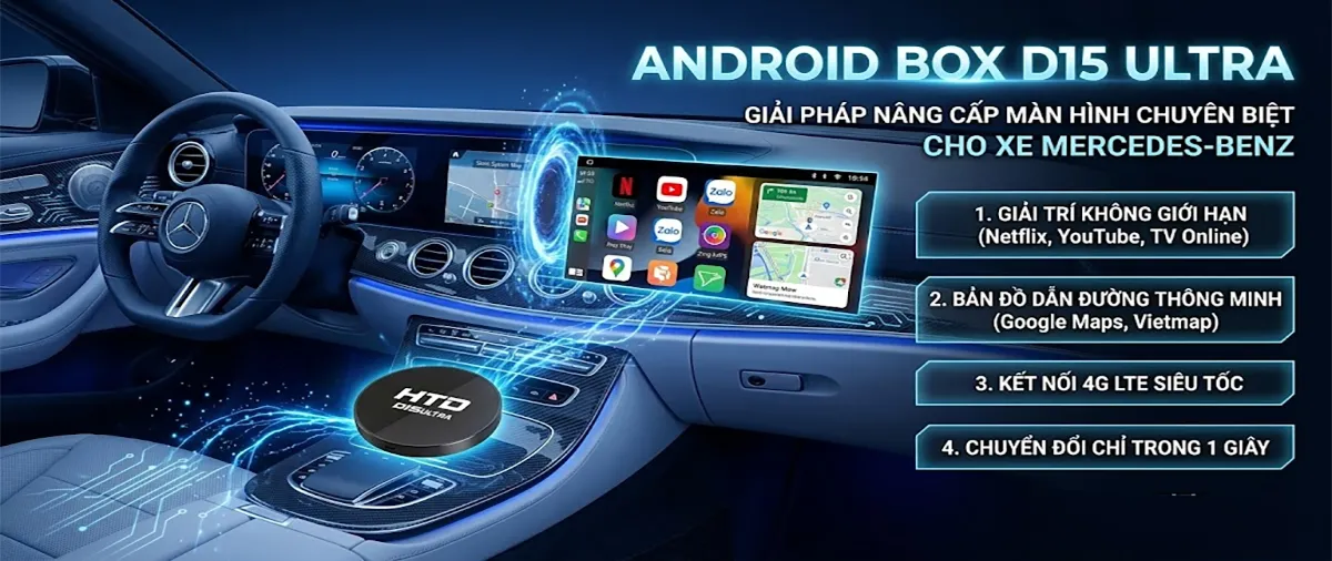 Android box cho ô tô D15 Ultra
