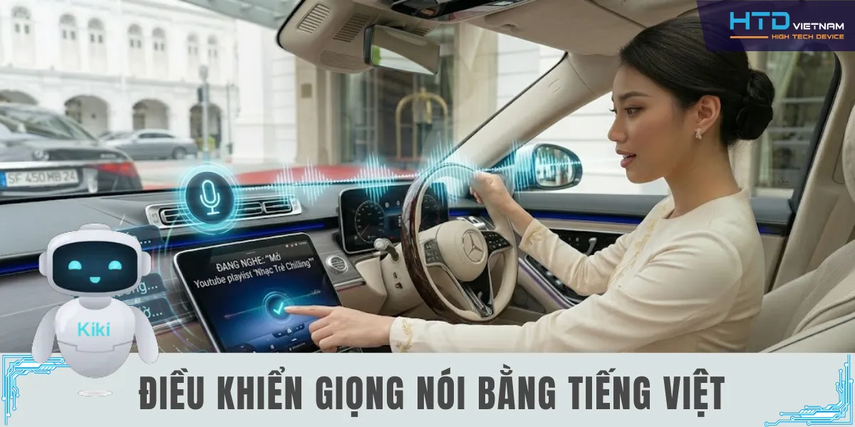 điều khiển android box cho ô tô bằng giọng nói 