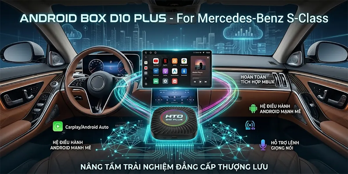 D10 Plus Android Box cho mọi ô tô