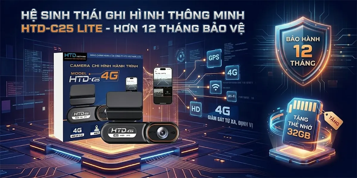 Bảo hành 12 tháng, Tặng thẻ nhớ 32GB cho C25-4G