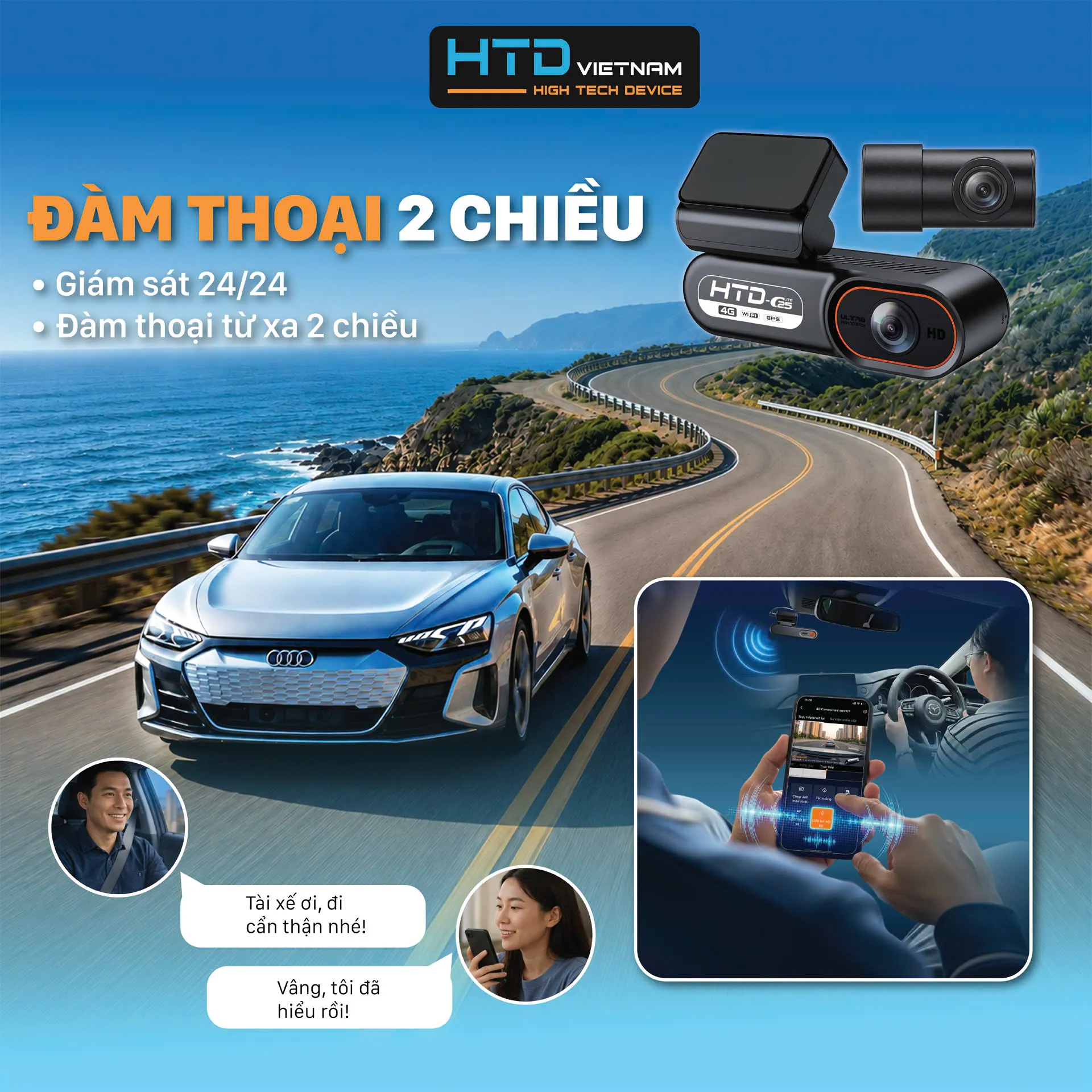 Đàm thoại từ xa với tài xế với khả năng 4G
