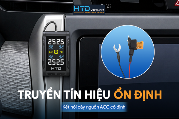 cảm biến áp suất lốp ô tô treo kính