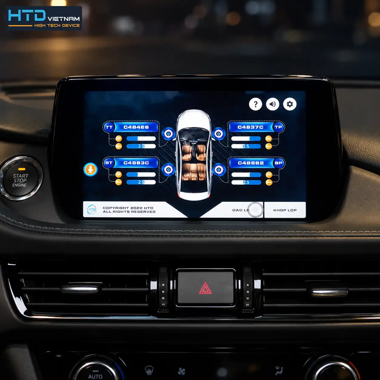 Tích hợp màn hình Android Box TPMS TP-D22