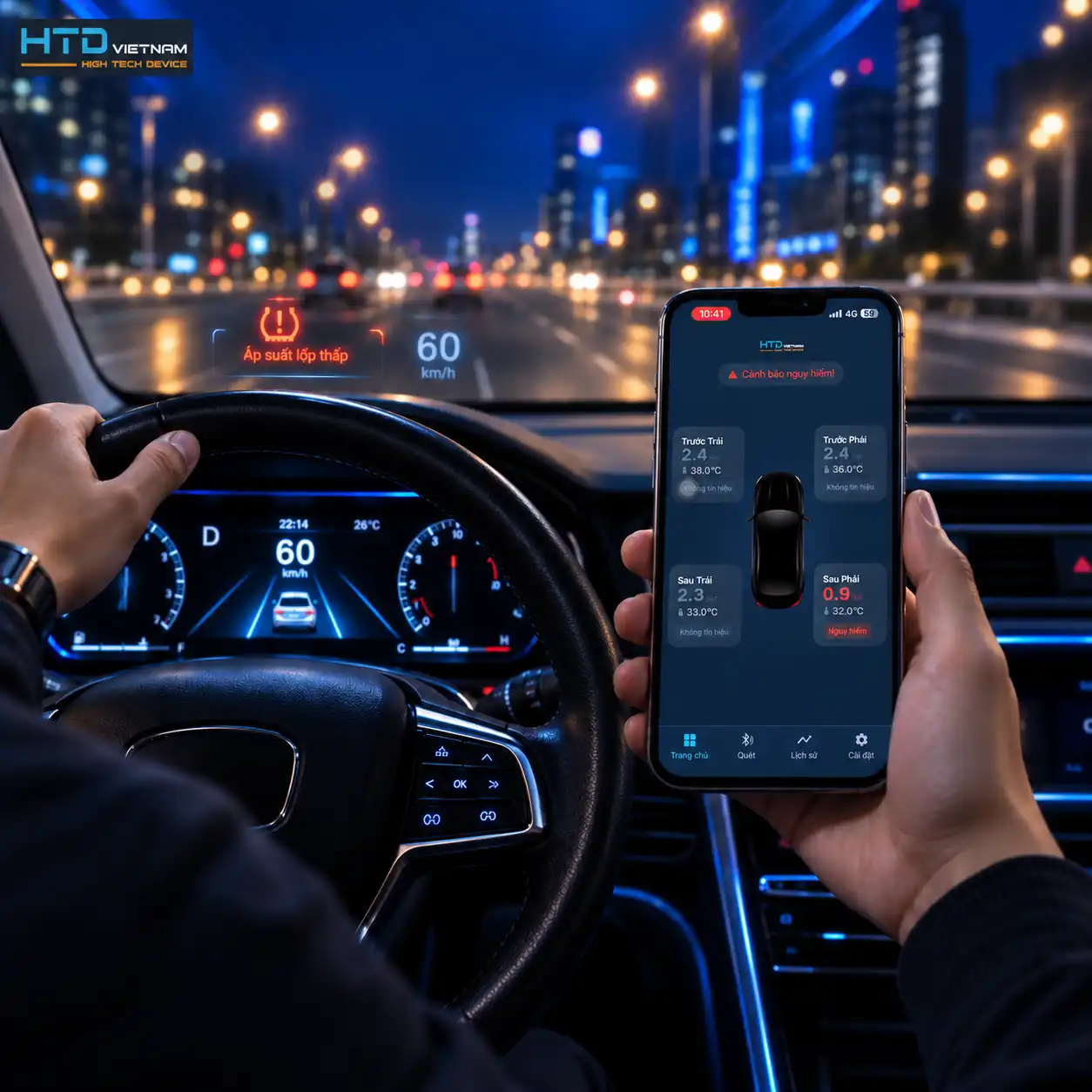 Kết nối Smartphone TPMS TP-D23