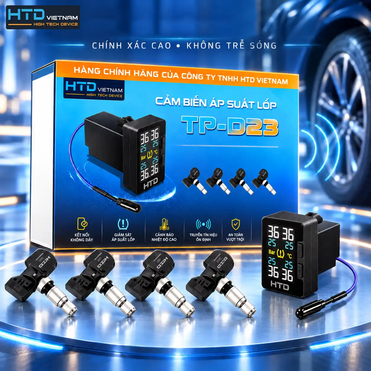 Chip Infineon Đức cảm biến áp suất lốp TPMS TP-D23