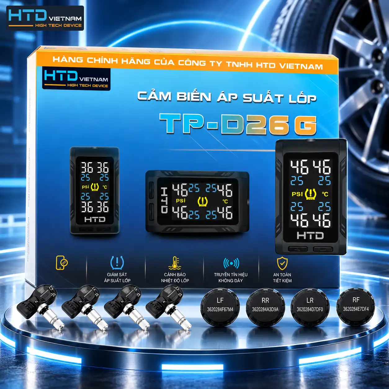 Tùy chọn Van Trong và Van Ngoài TPMS TP-D26G