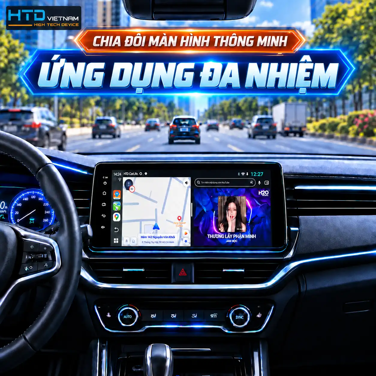 Chia đôi màn hình ứng dụng đa nhiệm