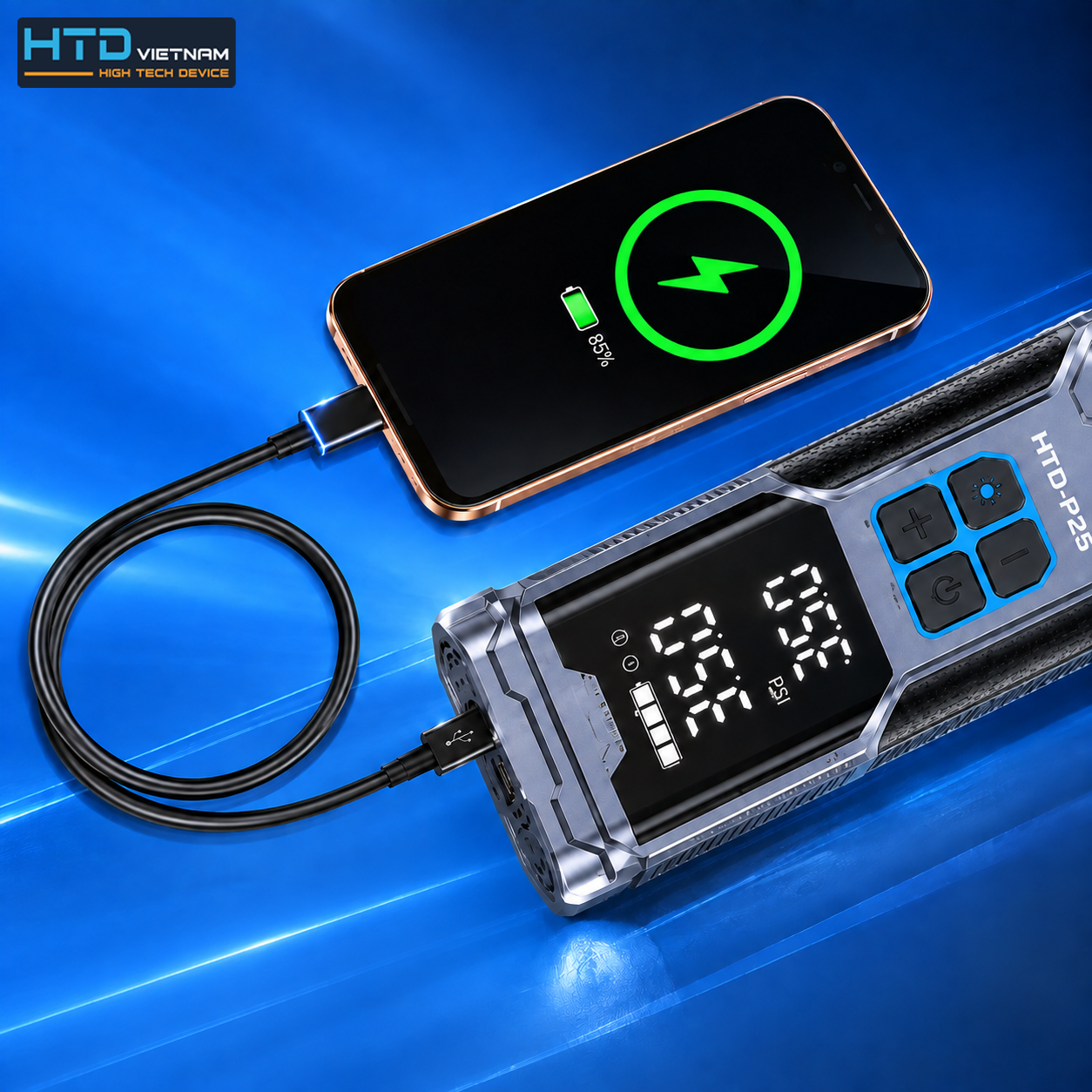 Sạc dự phòng điện thoại HTD P25
