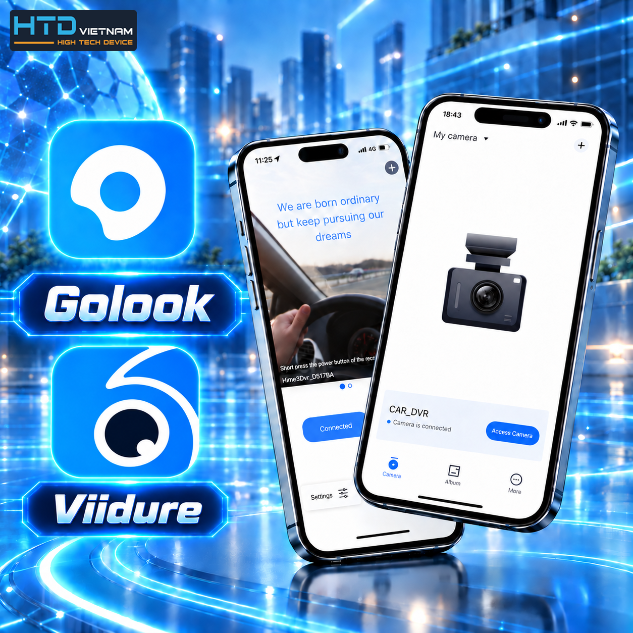 Kết nối Wi-Fi 5.0 GHz và App di động HTD C20-2K