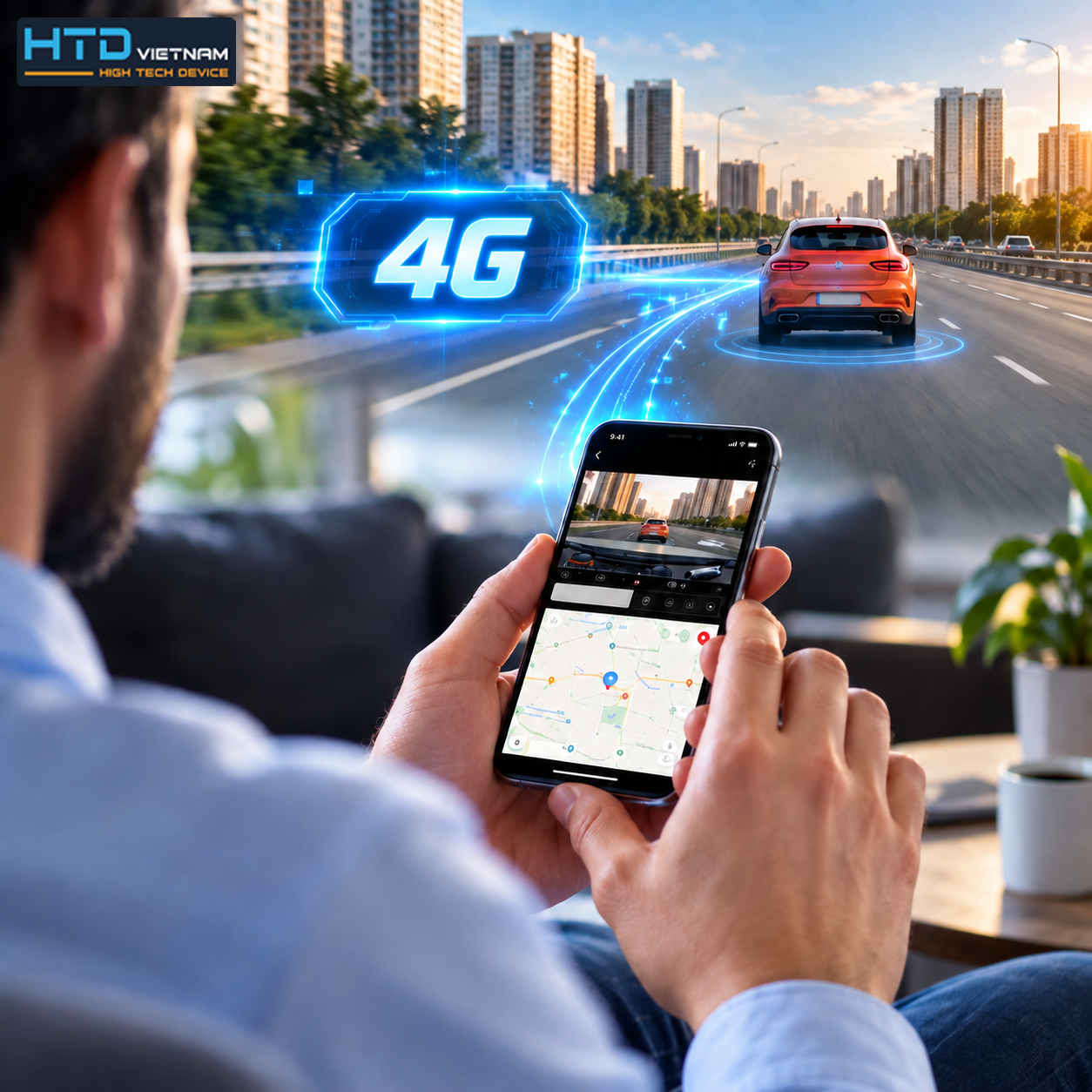 Giám sát từ xa qua SIM 4G Camera HTD C25-4G