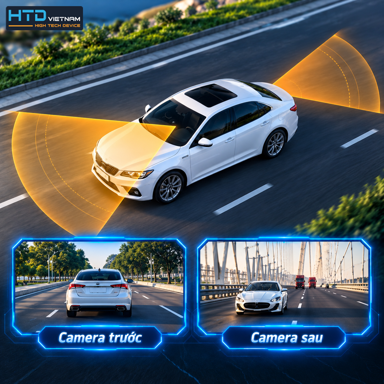 Ghi hình kép 2 kênh Camera HTD C25-4G DUAL